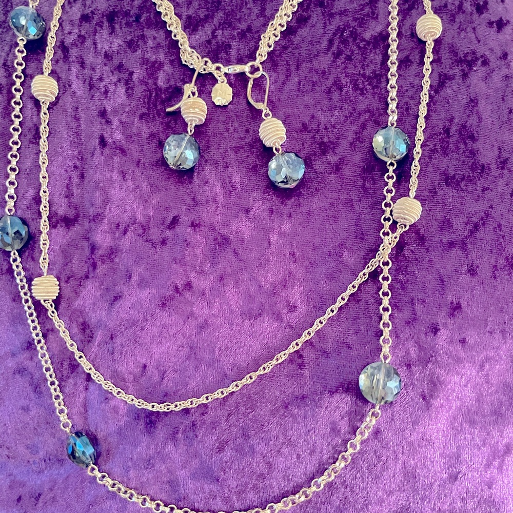 Necklace with earrings
